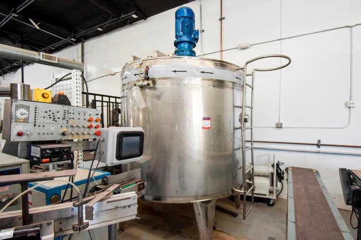 Image for ***SOLD***MJK0552 Large Jacketed Mixing Tank 1000 Gallon