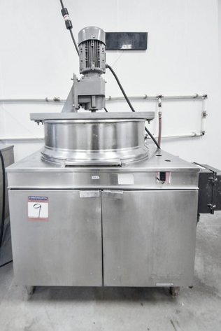 Image for ***SOLD*** MJK0554 Cleveland KDM-40-T 40 Gallon Steam Kettle - Power Tilt, 2/3 Jacket, Direct Steam