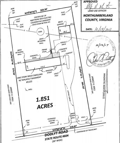Image for UNDER CONTRACT - Northern Neck Estate - 6 BR/5BA Custom Built Brick Rancher on 1.8 AC Lot - Two Car Detached Garage With Workshop - 1151 Dodlyt Rd., Heathsville, VA 22473