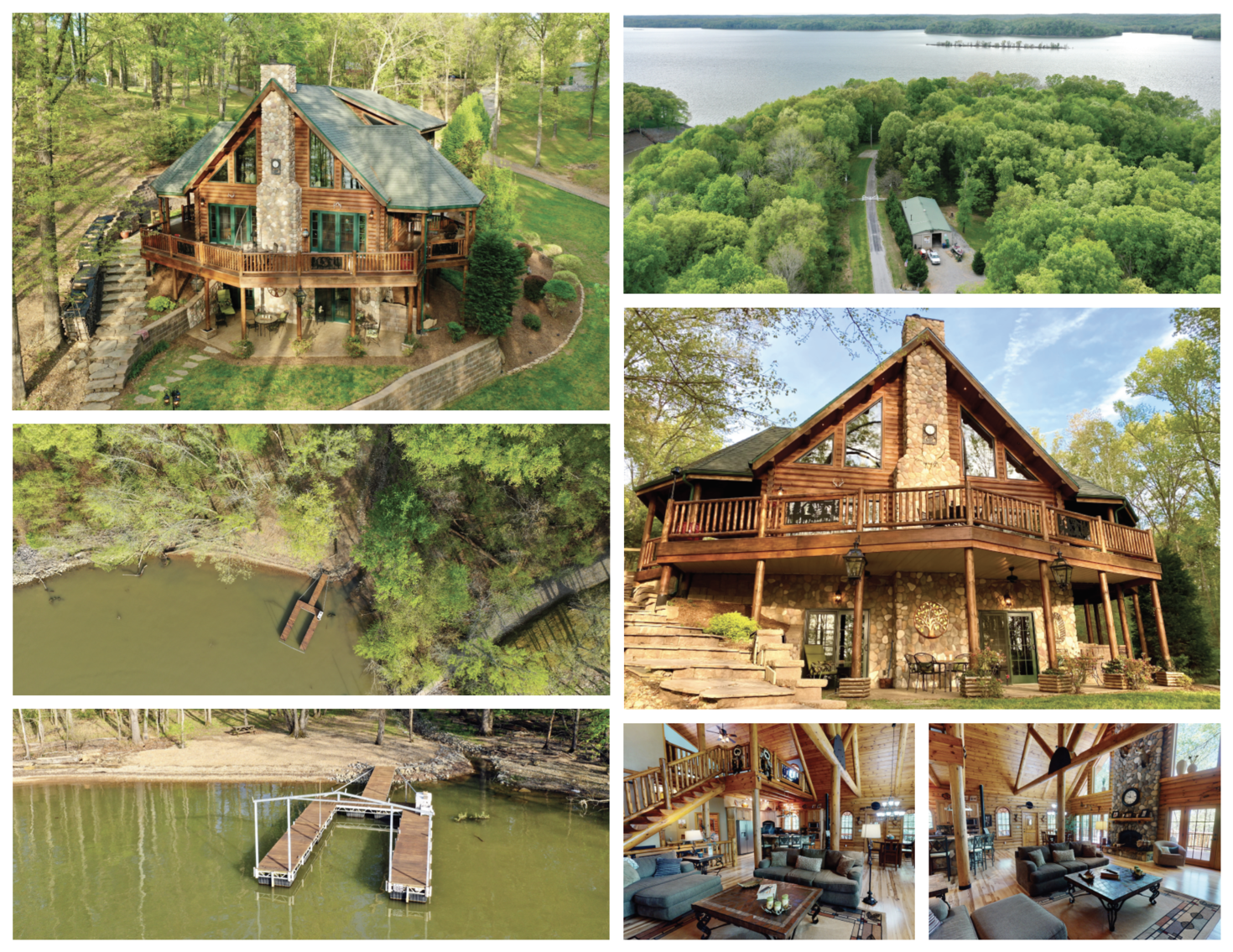 Image for Incredible Lake Barkley Main Channel, Waterfront, Log Home on 2.7+/- acres with a Private DOCK.