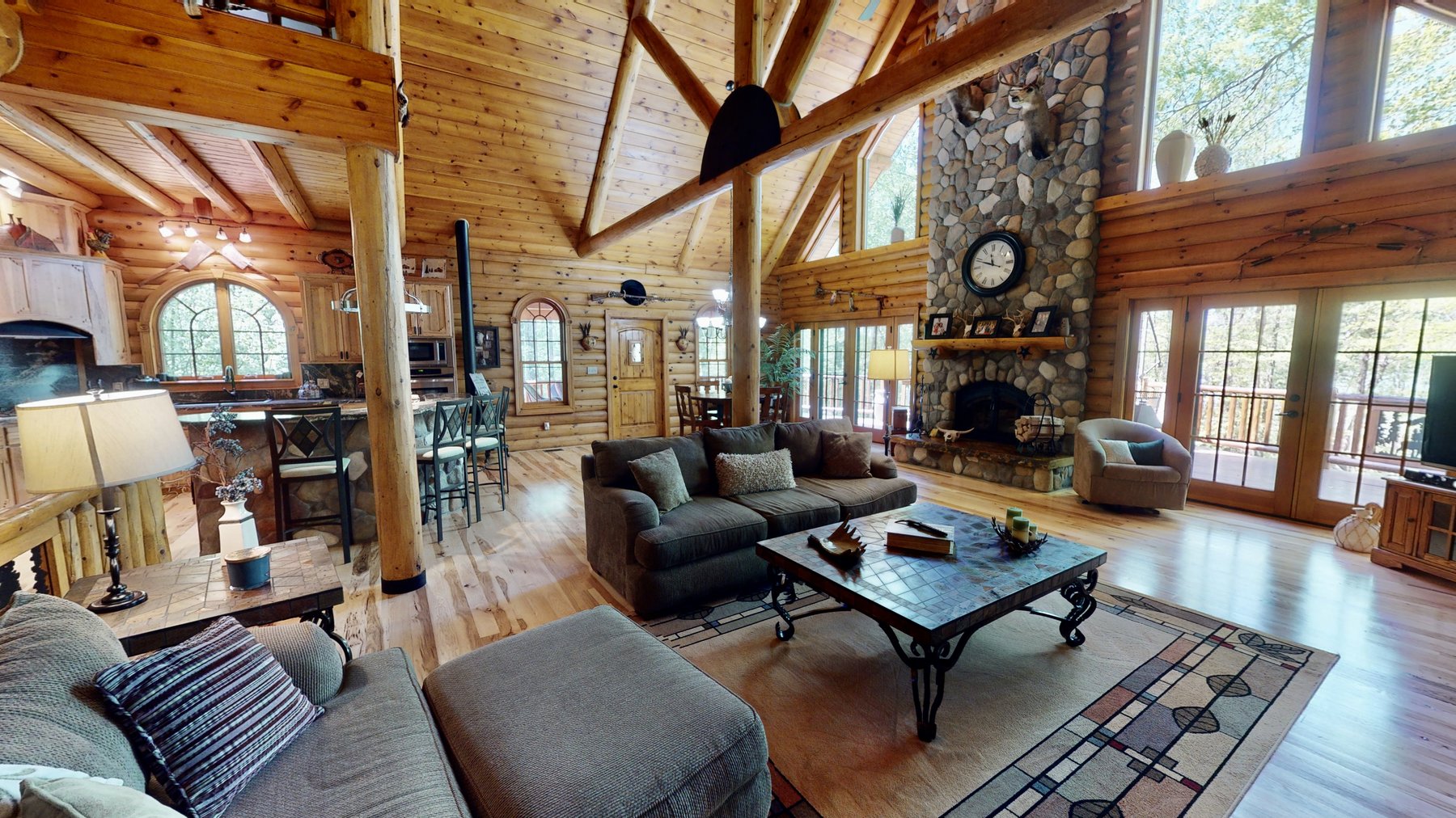 Image for Incredible Lake Barkley Main Channel, Waterfront, Log Home on 2.7+/- acres with a Private DOCK.