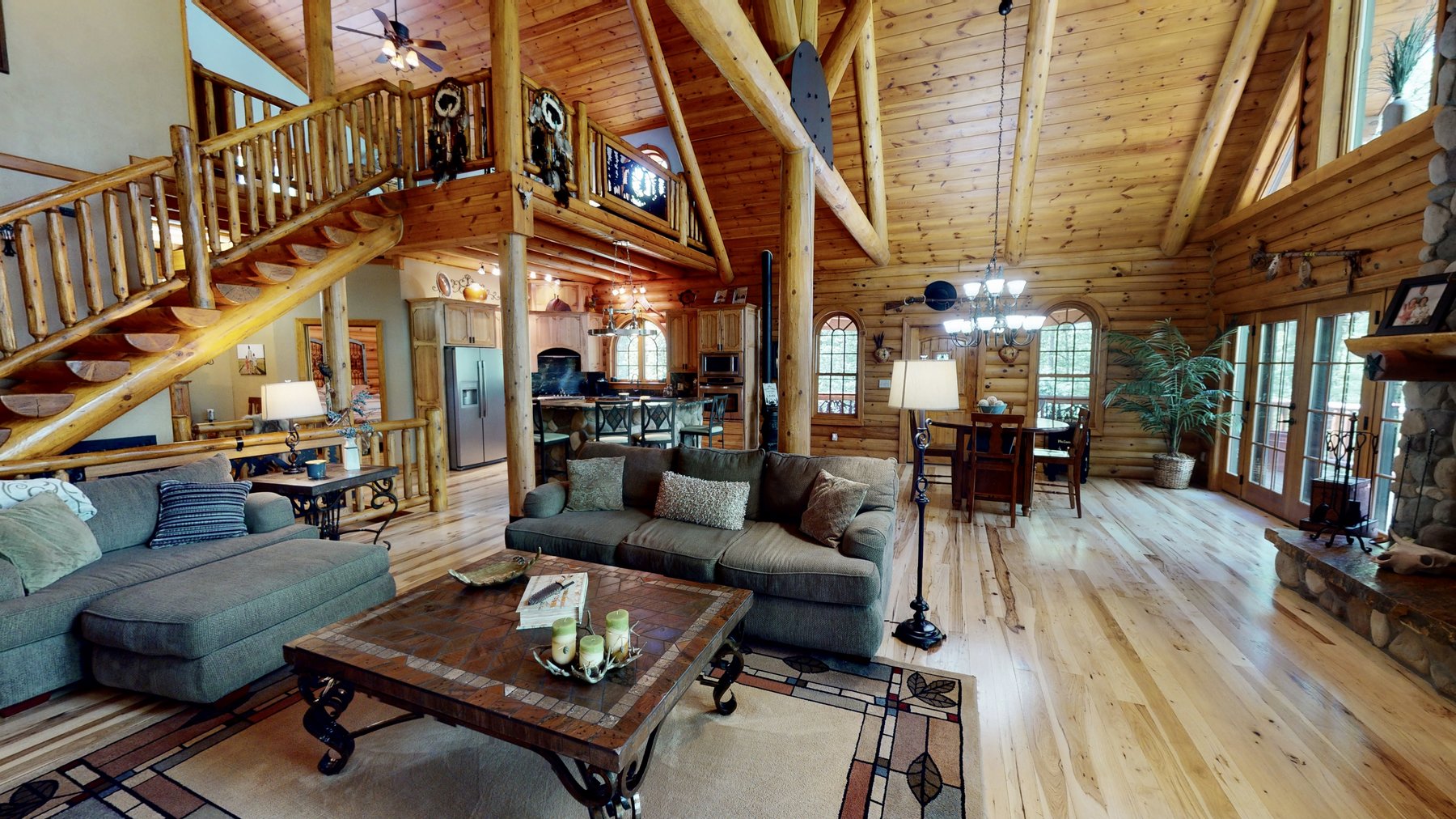 Image for Incredible Lake Barkley Main Channel, Waterfront, Log Home on 2.7+/- acres with a Private DOCK.