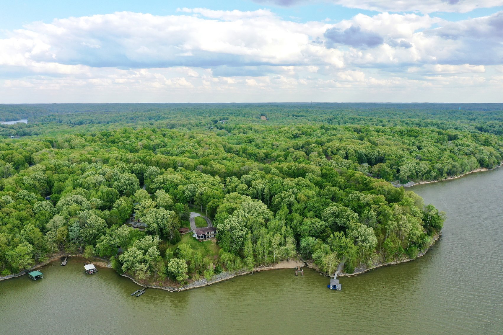 Image for Incredible Lake Barkley Main Channel, Waterfront, Log Home on 2.7+/- acres with a Private DOCK.