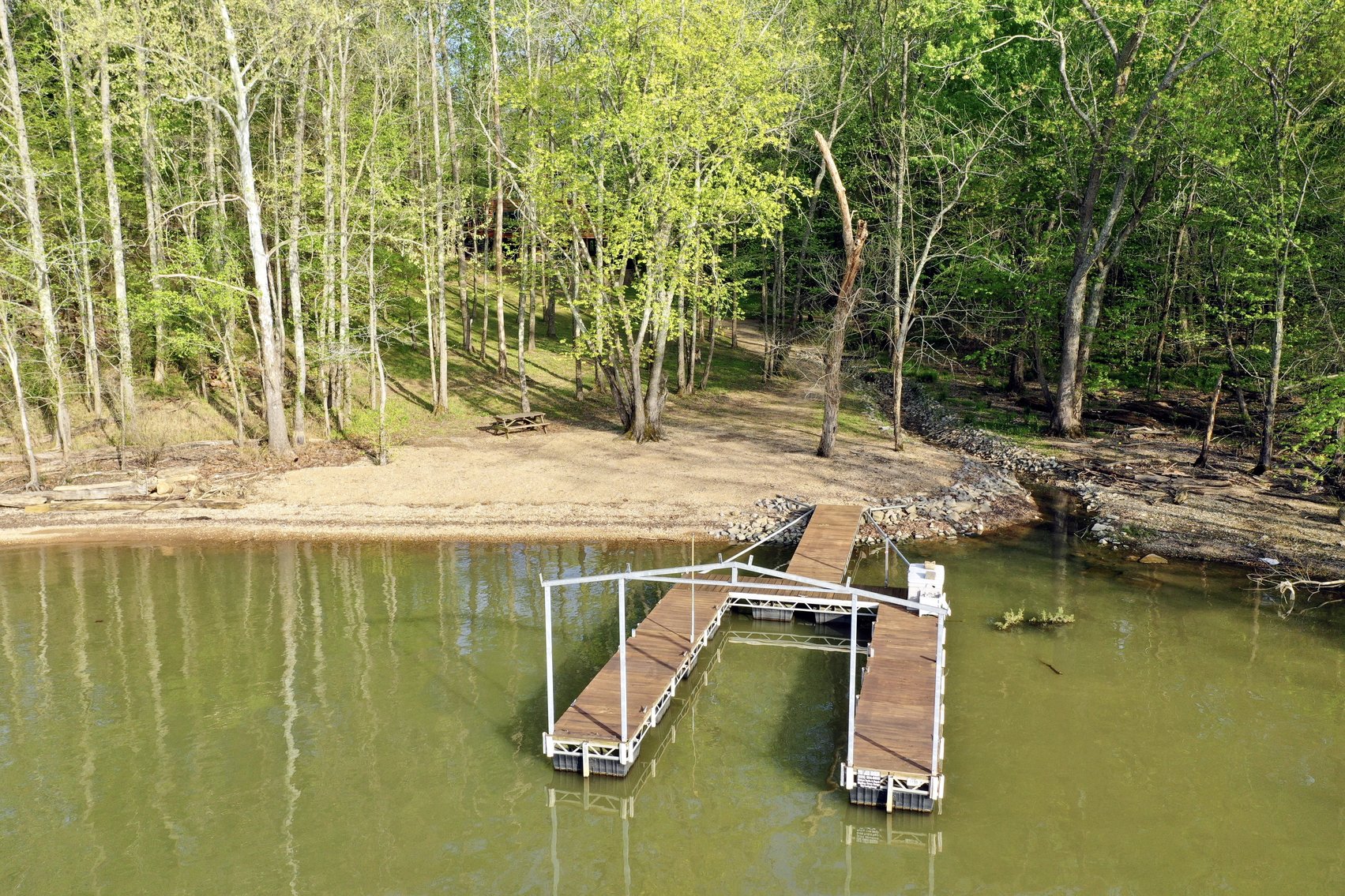 Image for Incredible Lake Barkley Main Channel, Waterfront, Log Home on 2.7+/- acres with a Private DOCK.