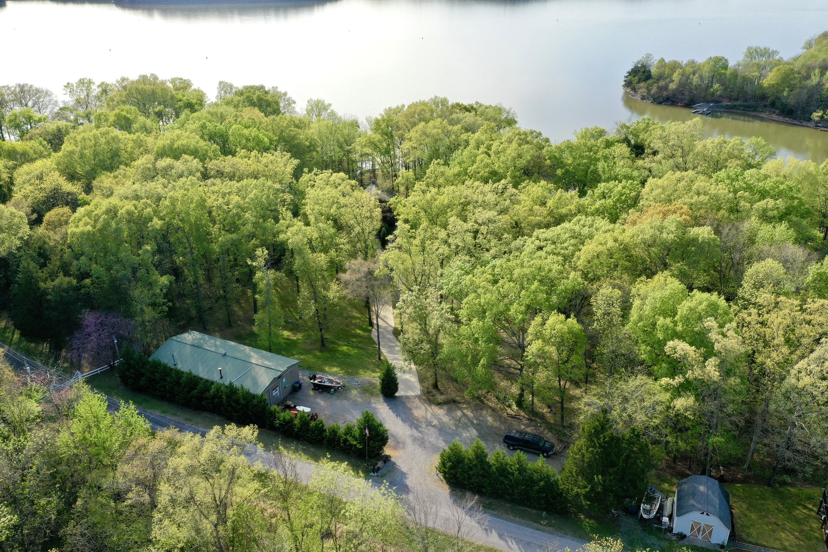 Image for Incredible Lake Barkley Main Channel, Waterfront, Log Home on 2.7+/- acres with a Private DOCK.