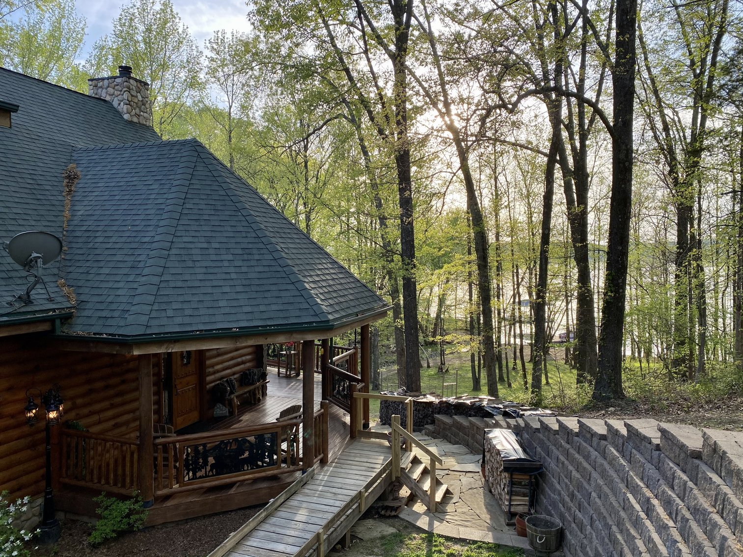 Image for Incredible Lake Barkley Main Channel, Waterfront, Log Home on 2.7+/- acres with a Private DOCK.