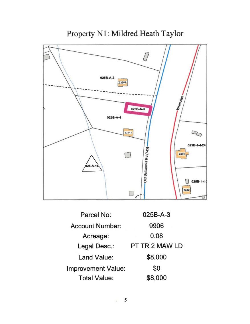 Image for N- 0.08 acre +/- part Tract 2 on Old Saltworks Road in Meadowview