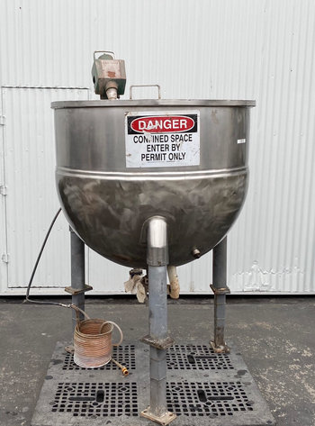 Image for ***SOLD***MJK0550 150 Gallon Stainless steel jacketed tank
