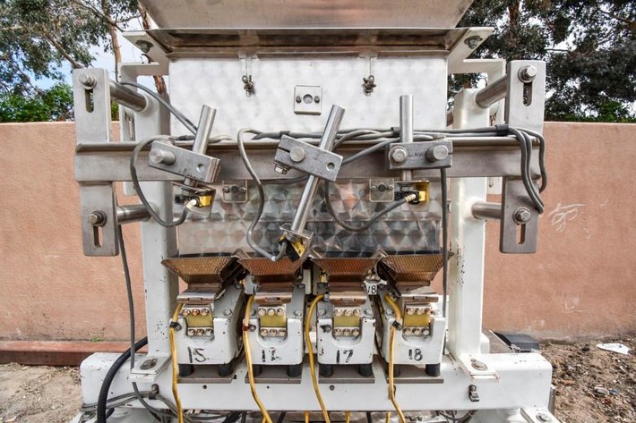 Image for MJK0574 Olmare Packing Company Vibratory Feed 4 Lane