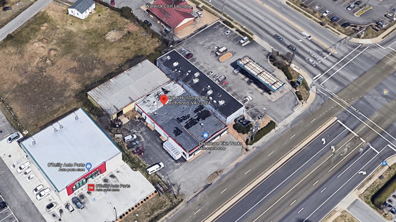 Image for UNDER CONTRACT - Owner Retiring - Former Departure Bike Works Repair & Retail Shop - High Traffic Counts & High Visibility - 5216 Hull Street Rd., Richmond, VA 23224