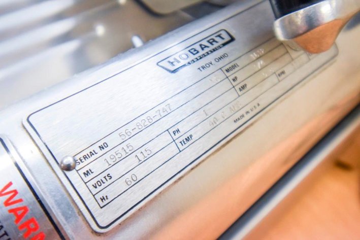 Image for ***SOLD*** MJK0595 Hobart Deli slicer MDL 1612