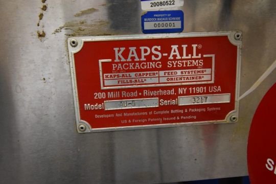 Image for ***SOLD*** MJK0625 Kaps-All Bottle Elevator, Unscrambler, and Orienter Model AU-6