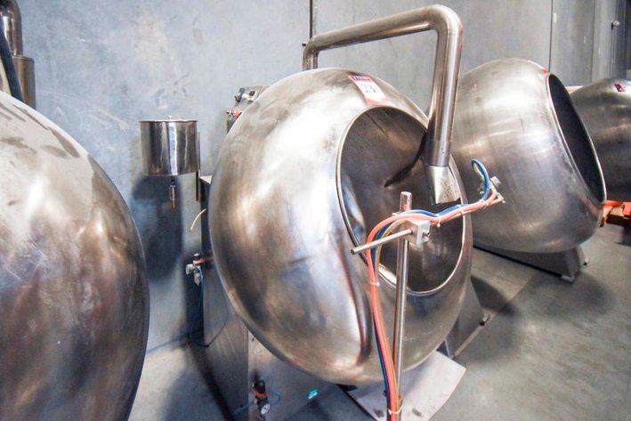 Image for ***SOLD*** MJK0658 Coating Pan with Hot Air Blower and Spray Dryer