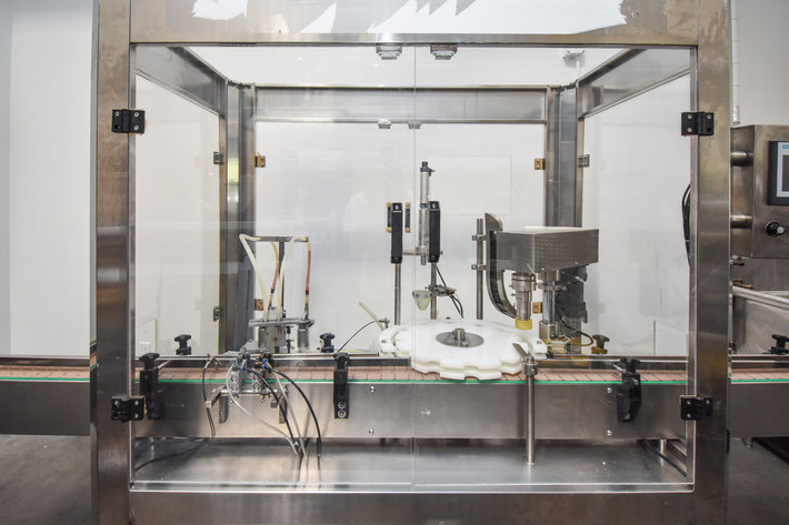 Image for ***SOLD*** MJK0643 Dual Head Monoblock Filling and Capping Machine with Hoppers