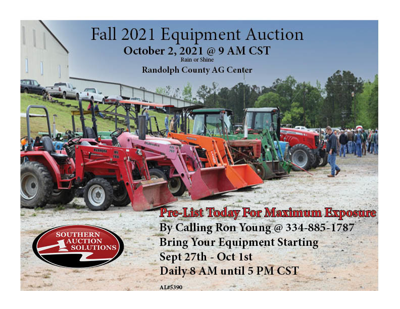 Image for 2021 Fall Equipment Auction