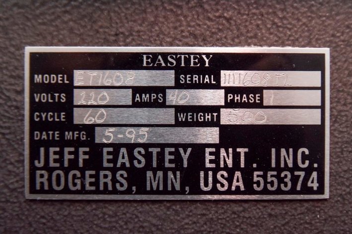 Image for ***SOLD***  MJK0702 Eastey Heat Tunnel