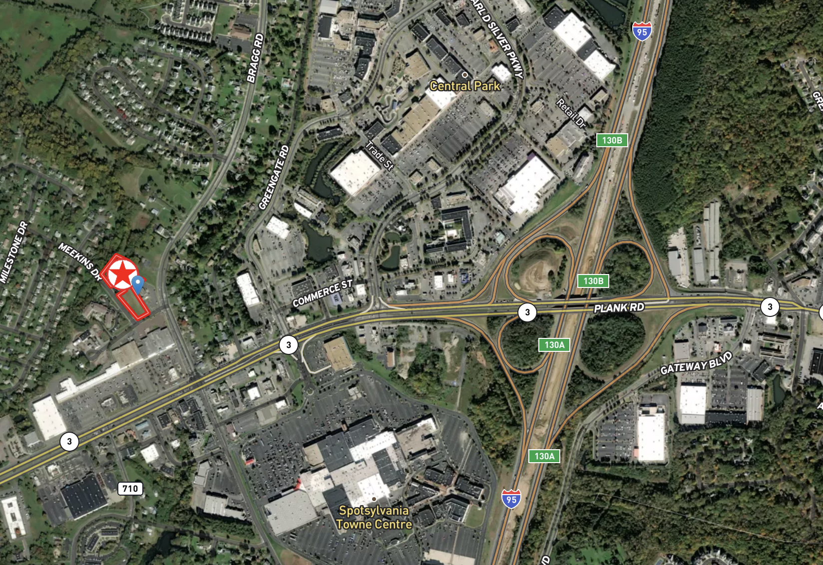 Image for 2.8 +/- Acres of Commercial Land w/Prime Location Near Rt. 3 & I-95 in Fredericksburg, VA--ONLINE ONLY BIDDING!!