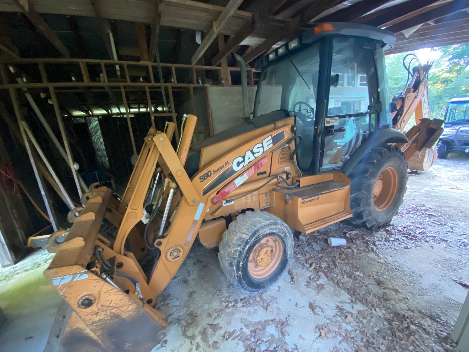 Case 580 Super M Series 3  w/ ROP Backhoe w/ Cab and Extendahoe +/-4,921 HRS