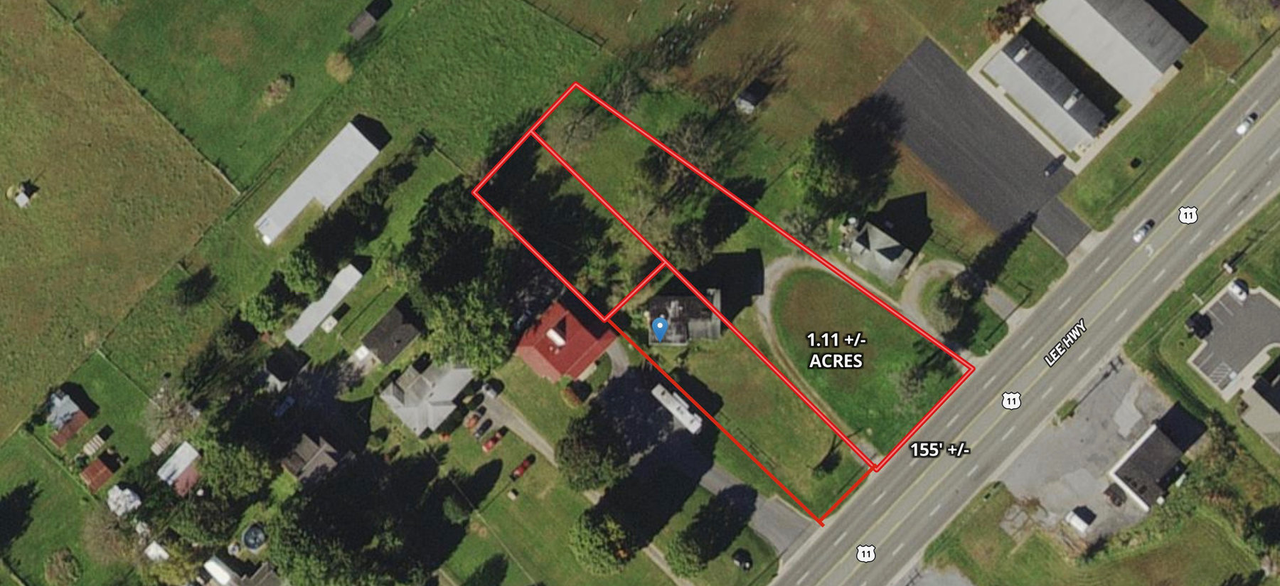 Image for 1.11 +/- Acres w/4 BR/2 BA Structure Fronting Rt. 11 (Lee Hwy.) in Augusta County, VA--SELLING to the HIGHEST BIDDER!!