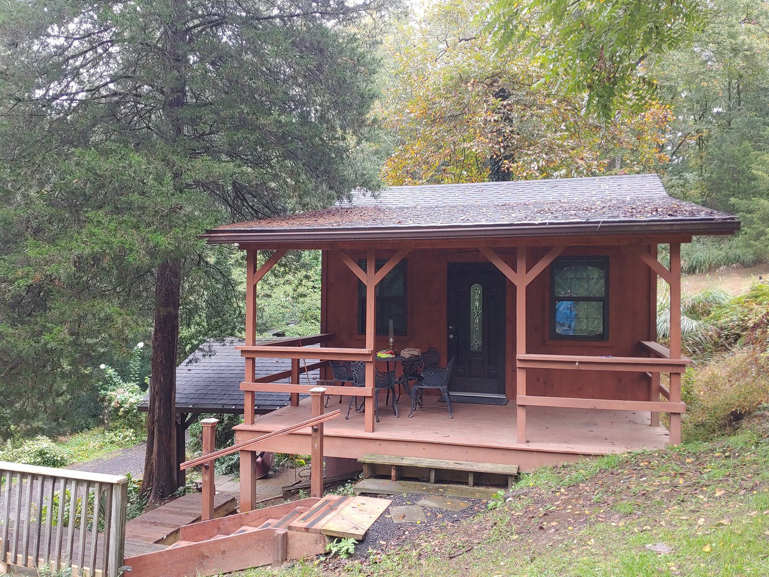 Image for 1 ROOM, 1 BA CABIN AND 2 ROOM LOG CABIN W/ 30’ X 60’ FT BARN/RUN-IN W/ ELECTRIC ON 1.25+/- ACRES