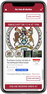 Image for Powhatan County, VA Sale of Tax Delinquent Real Estate