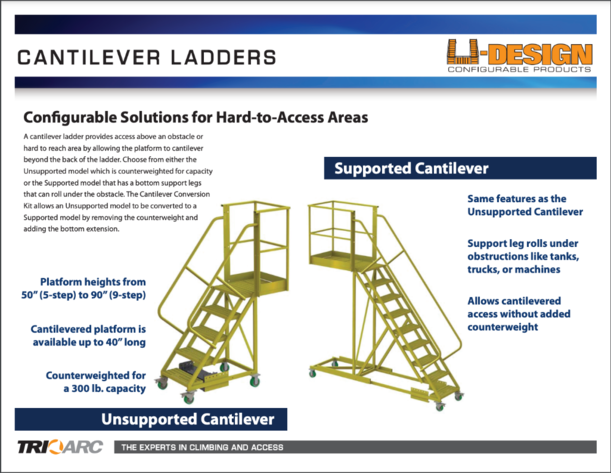Image for MJK0727 Tri-Arc Cantilever Ladder
