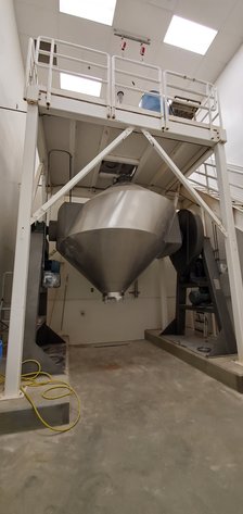 Image for MJK0728 150 Cubic Foot Gemco Slant Cone Blender Stainless Steel