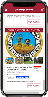 Image for Warren County VA Sale of Tax Delinquent Real Estate