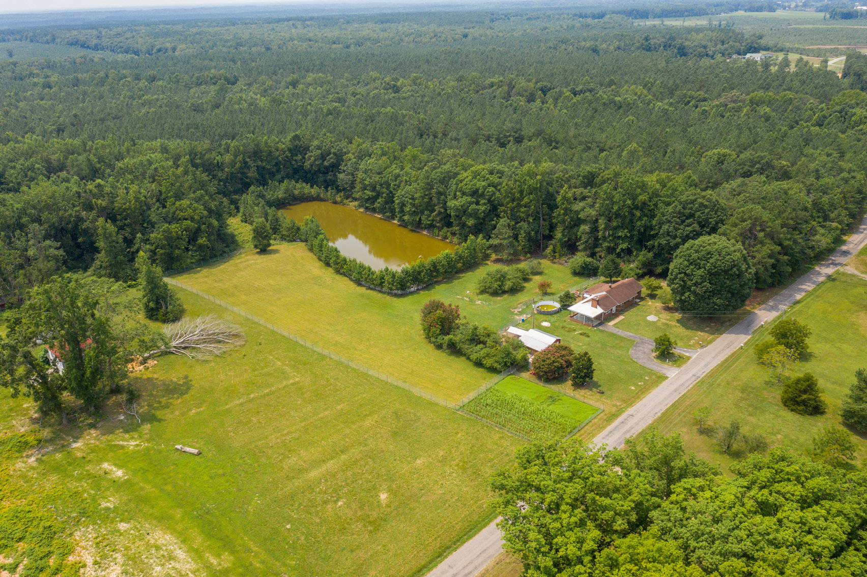 Image for 3 BR/2 BA Brick Rancher Situated on 20± Acres With a Pond - 1,740 SQFT - 4317 Grubby Rd, Wilsons, VA 23894