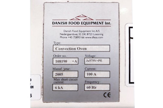 Image for ***SOLD*** MJK0551 Danish Food Equipment Oven