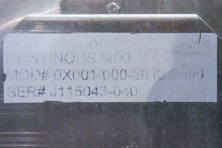 Image for MJK0336  Reading Baking Solutions Clam Shell Continuous Mixer