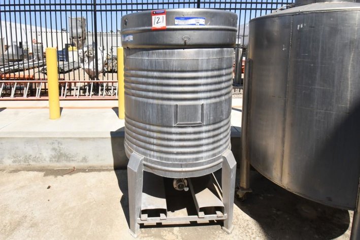 Image for ***SOLD*** MJK0959 Stainless Steel Keg style Tank 230 Gallons