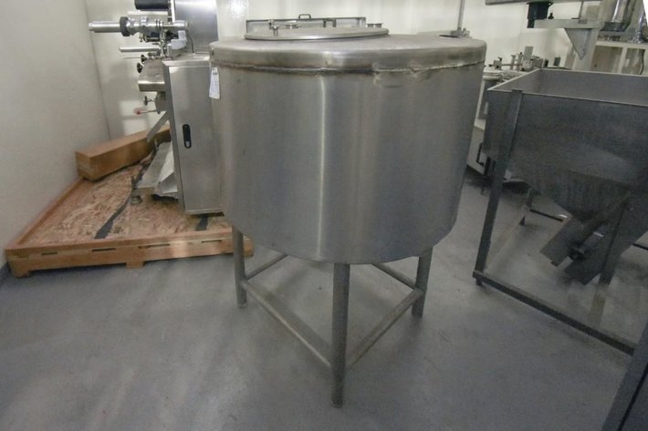 Image for ***SOLD*** MJK0970 Jacketed Liquid Tank With Full Agitator 130 Gallons