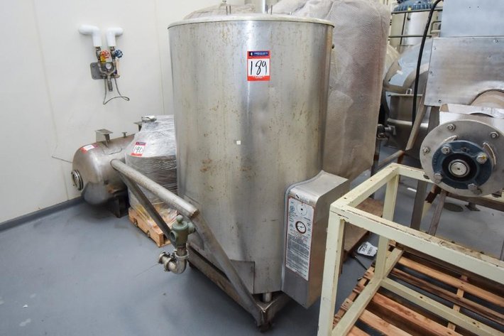 Image for ***SOLD*** MJK0982 SS 150 gal steam kettle gas fired