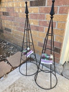 Two Decorative Metal Garden Pieces