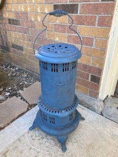 Vintage Blue Space Heater