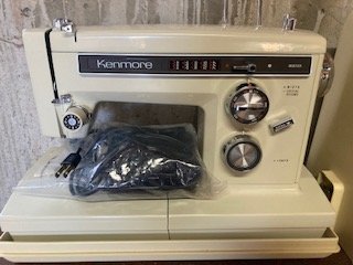 Vintage Sears Kenmore Sewing Machine, Untested
