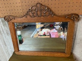 Antique Oak Mirror