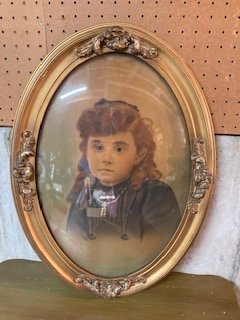 Vintage Convex Glass Photo Print