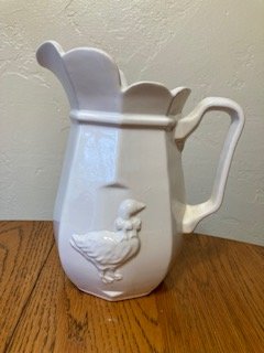 McCoy Ceramic Pitcher with Goose 8"