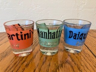 Lot of 3 Shot Glasses