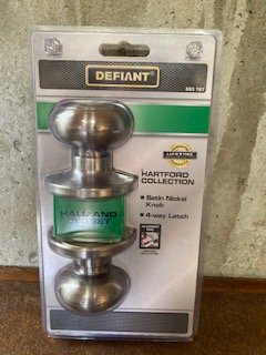 Defiant Hartford Satin Nickel Door Knob, New