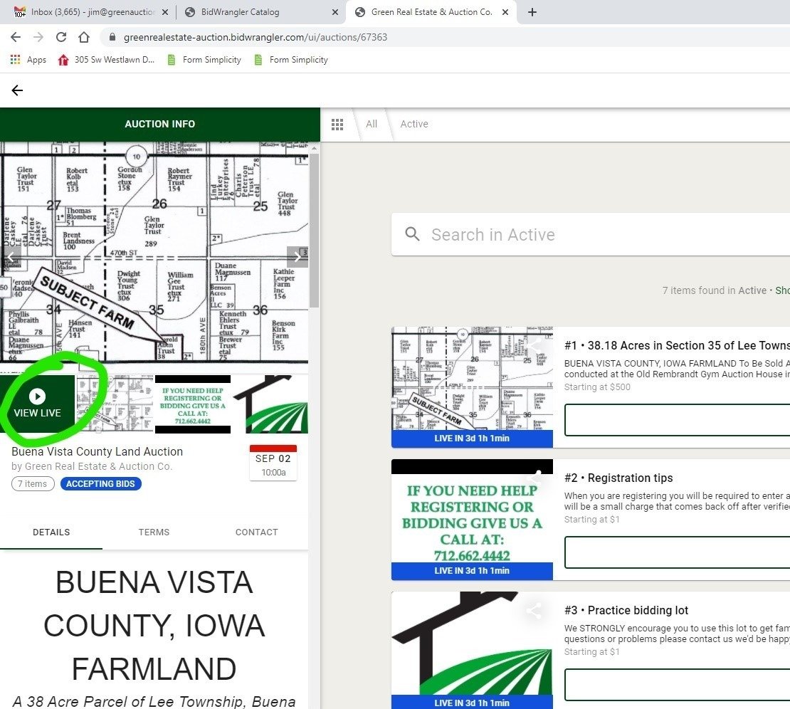 Sac County, Iowa Land Auction!