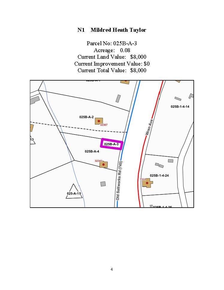 Image for 1 NJS- 0.08 acre +/- part Tract 2 on Old Saltworks Road in Meadowview