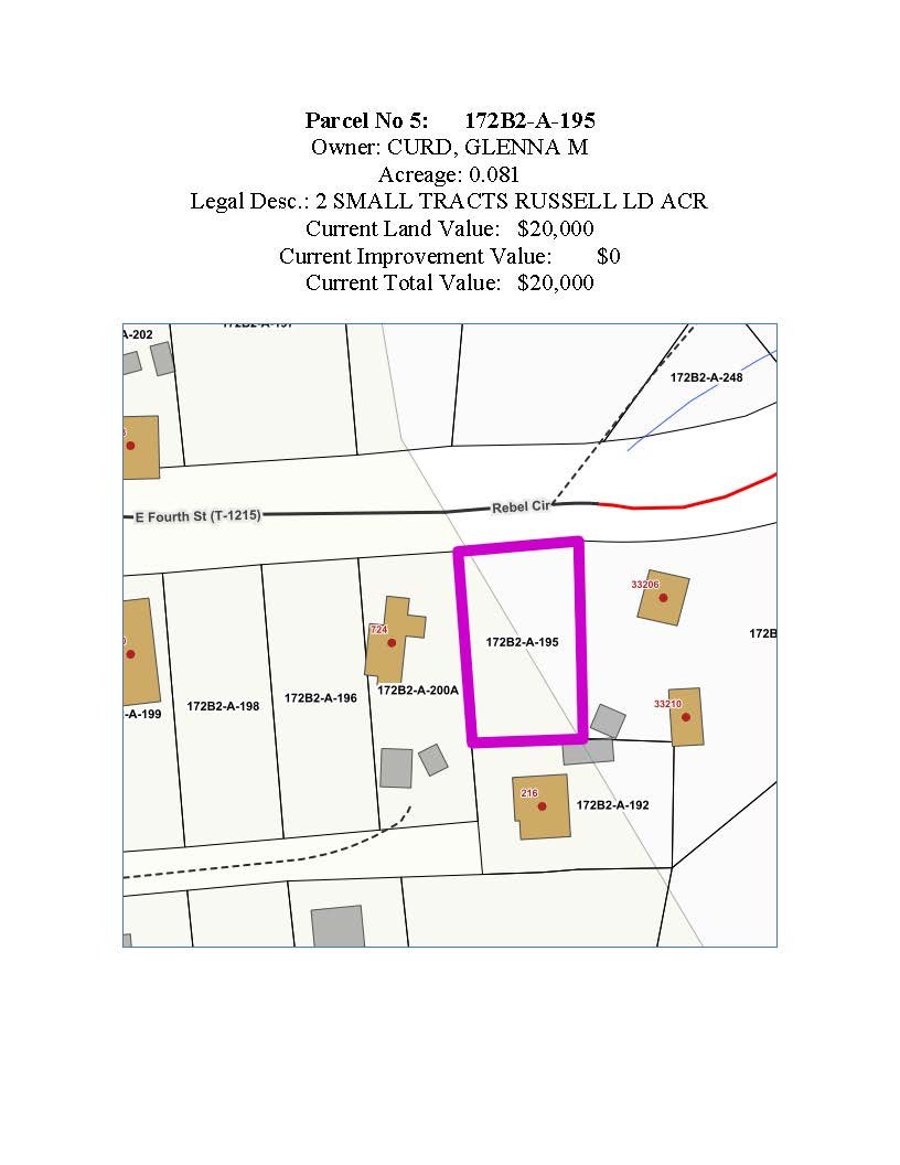 Image for 5 JS- 0.08 acre +/- on E. 4th Street and Rebel Circle, Damascus