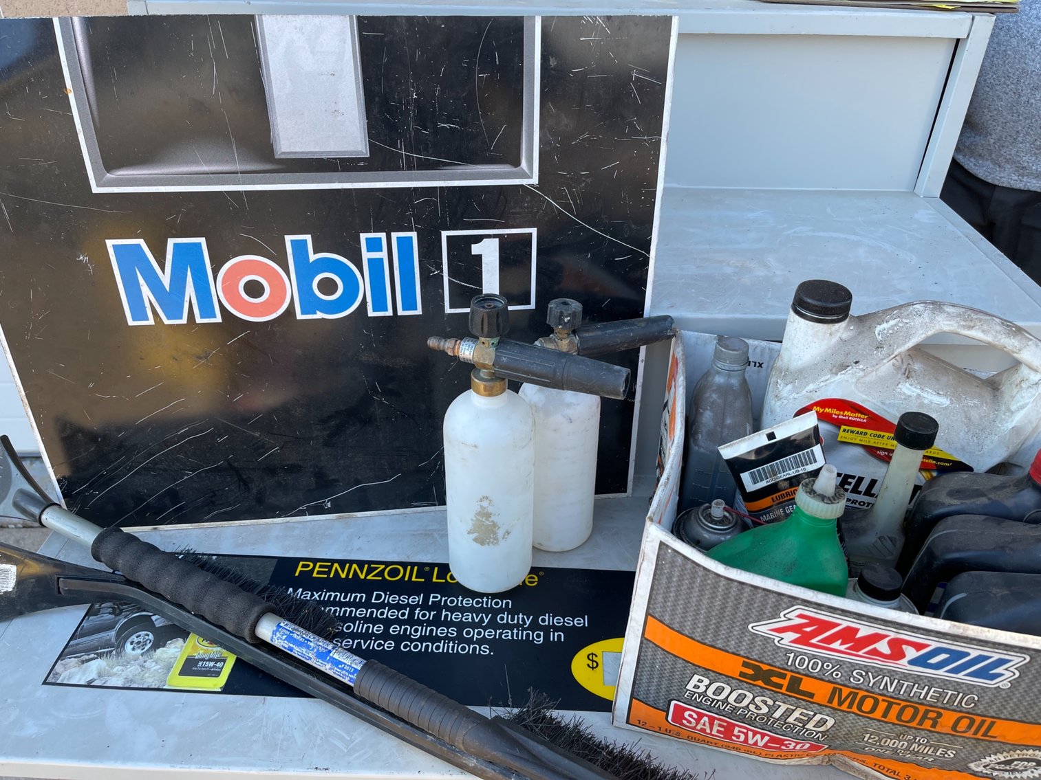 Mobil 1 Sign and More
