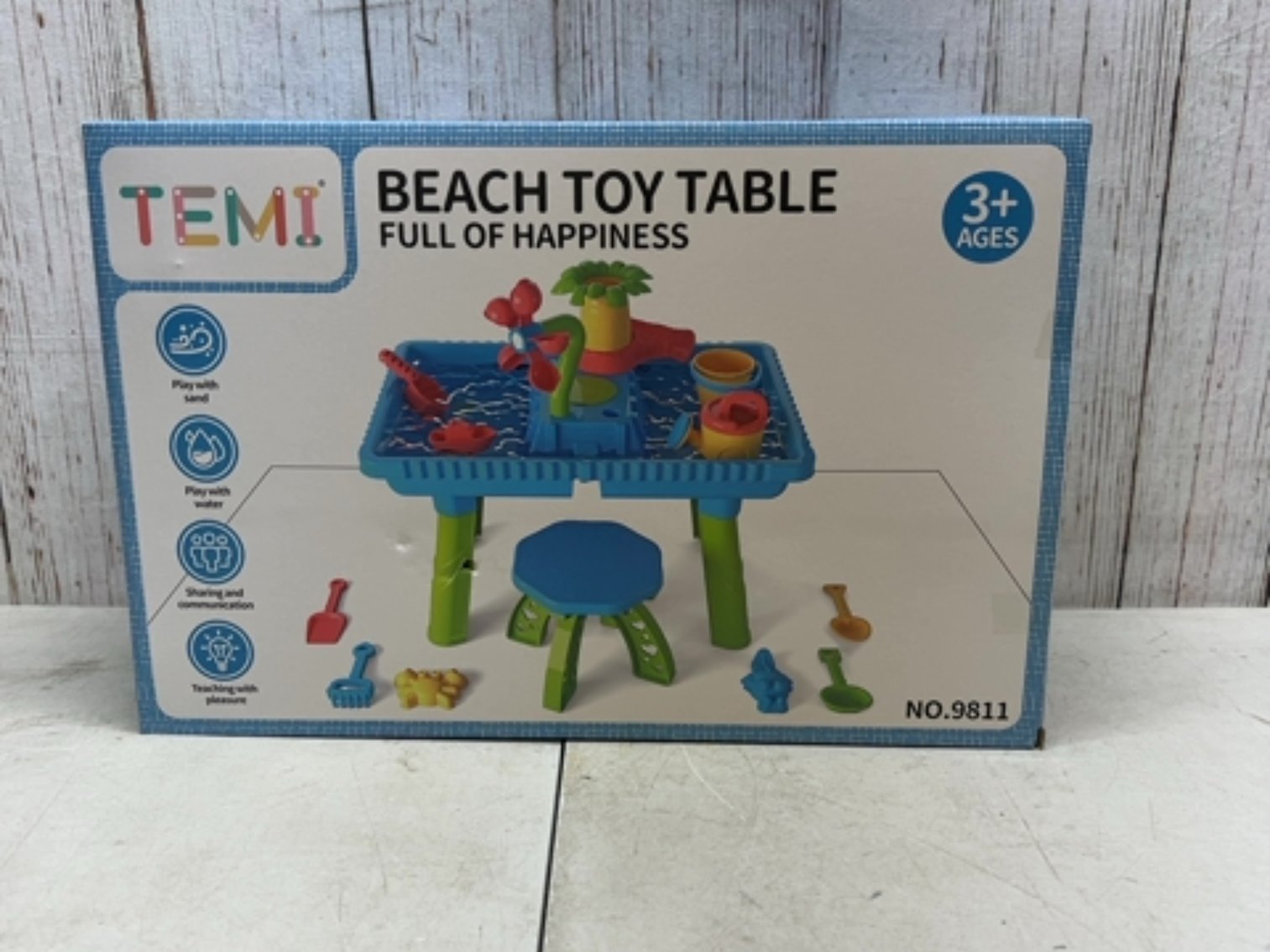 TEMI Beach Toy Table retails $39.99