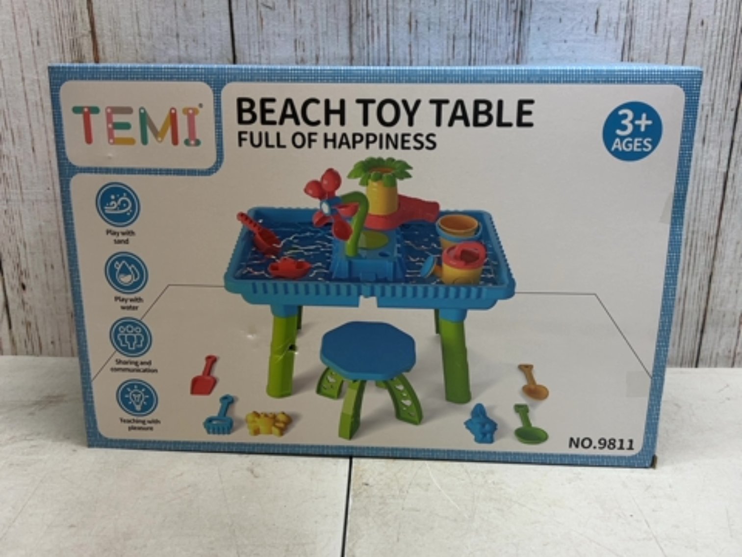 TEMI Beach Toy Table retails $39.99