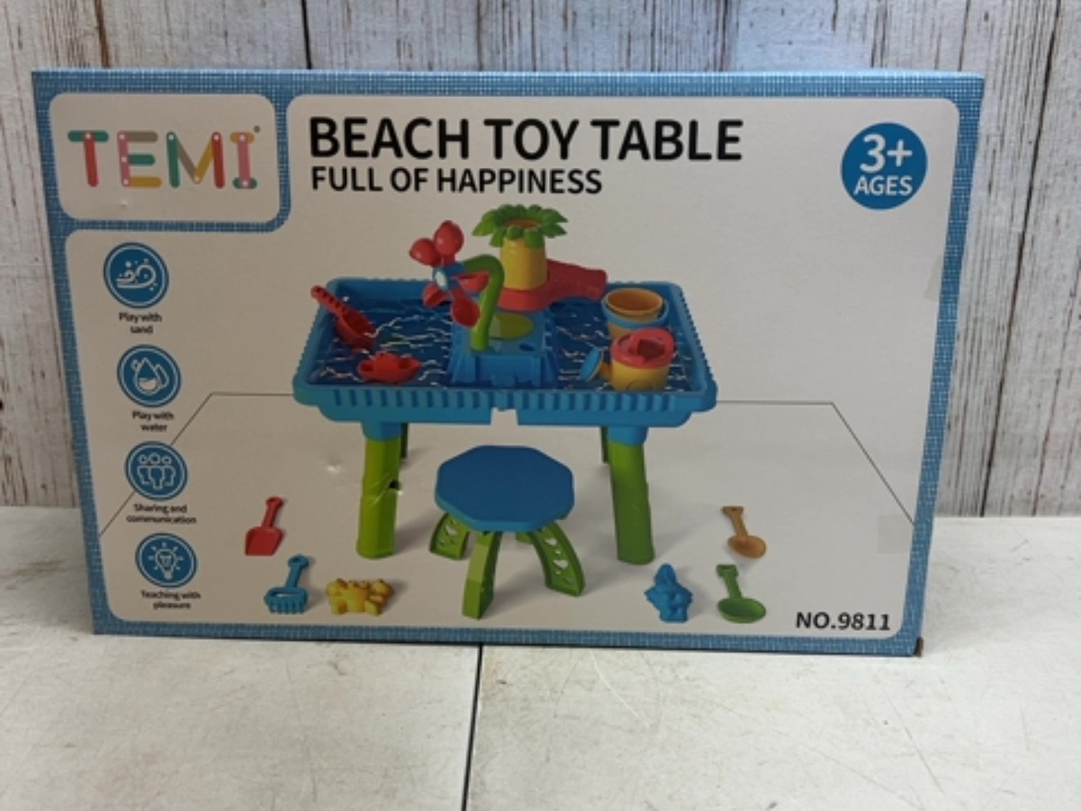 TEMI Beach Toy Table retails $39.99