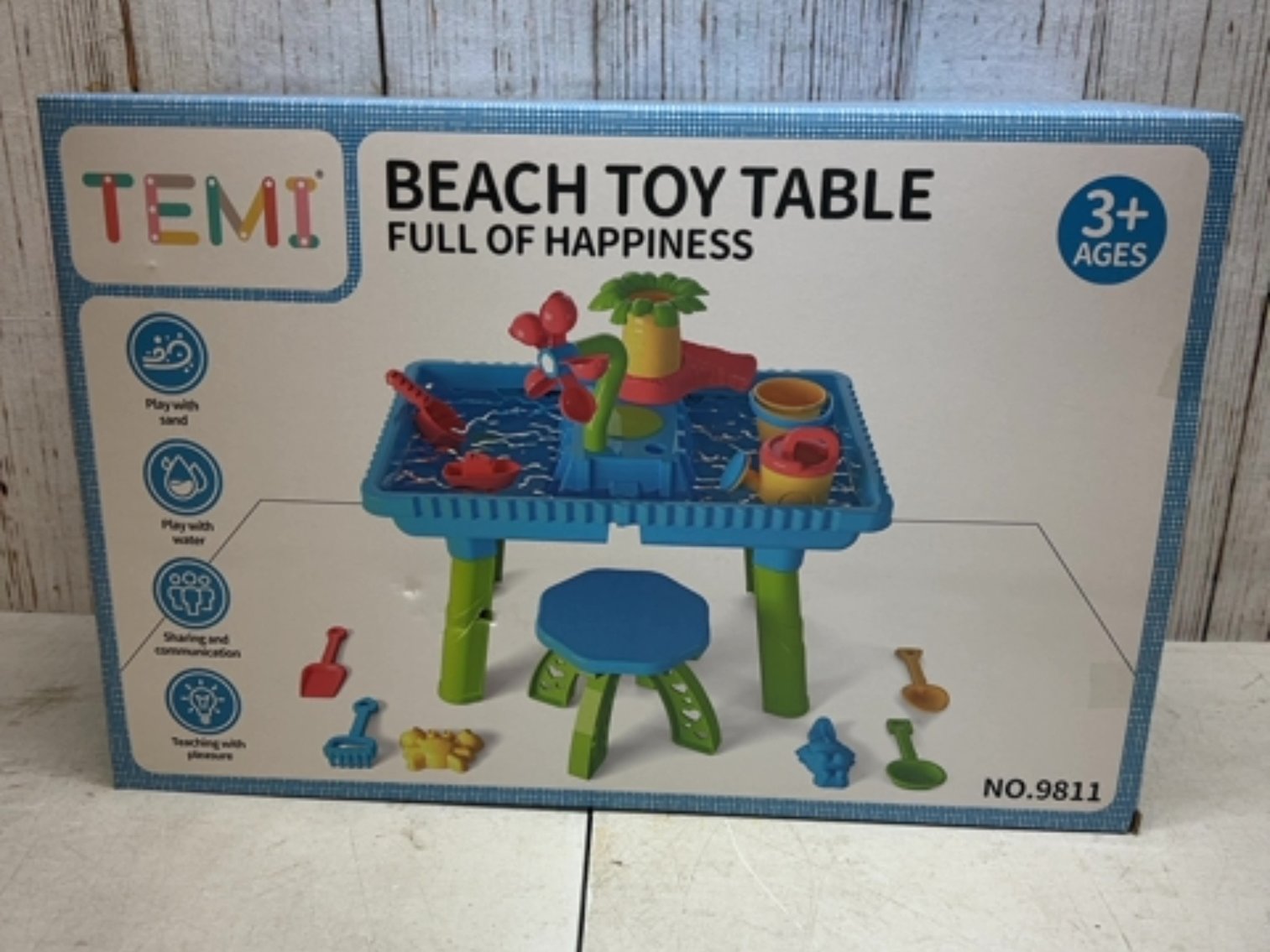 TEMI Beach Toy Table retails $39.99